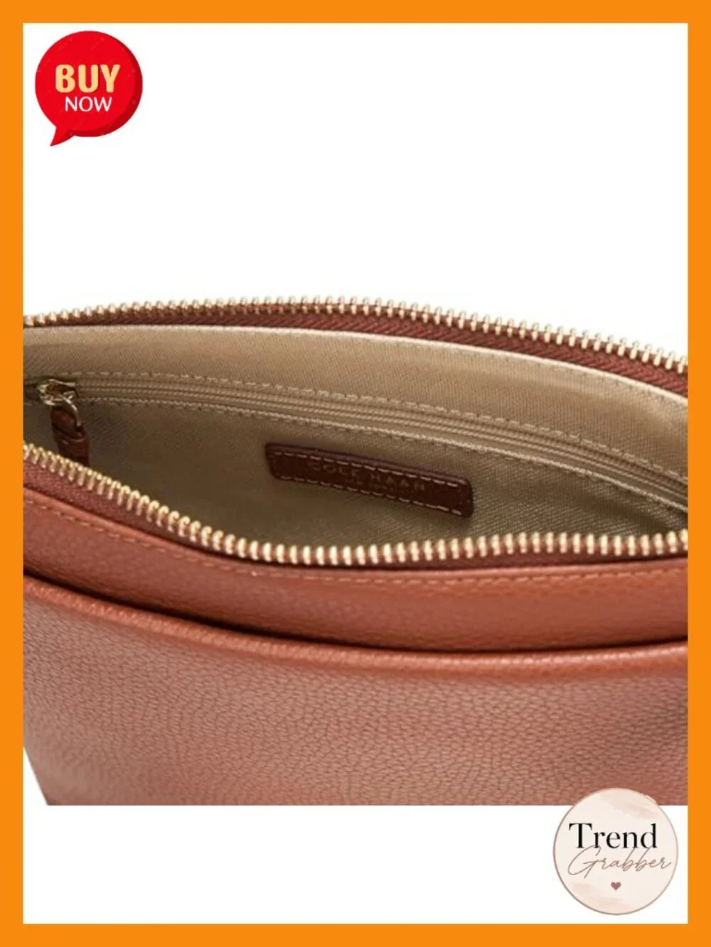 Pebbled Leather Crossbody Bag with Adjustable Strap